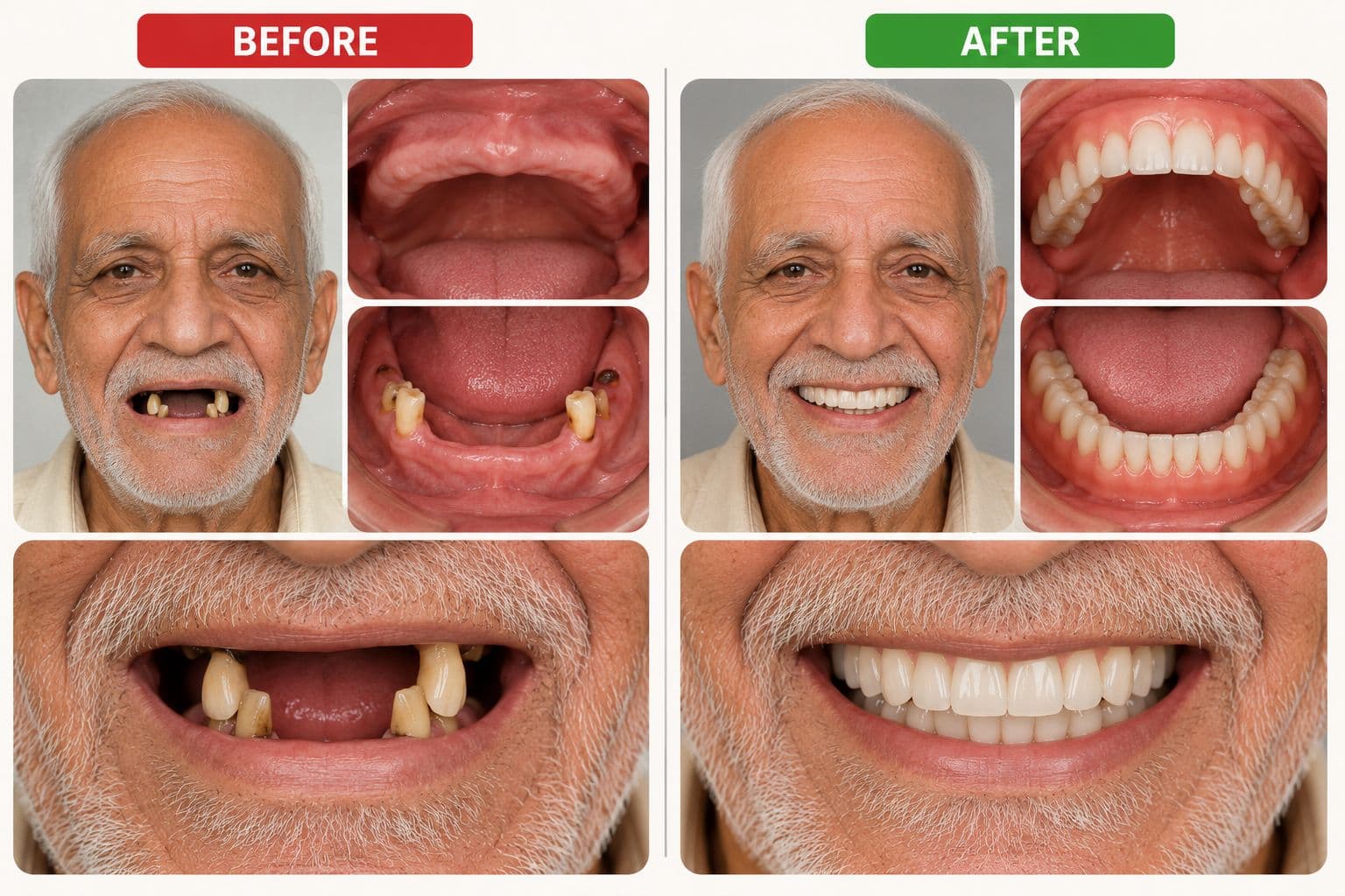 Denture before