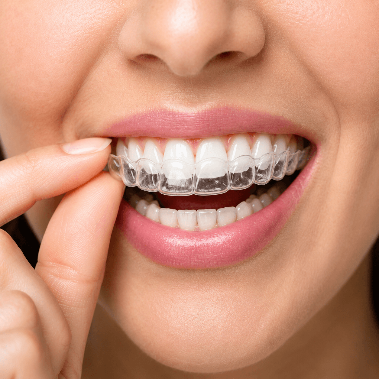 Doctor treating patient smiling