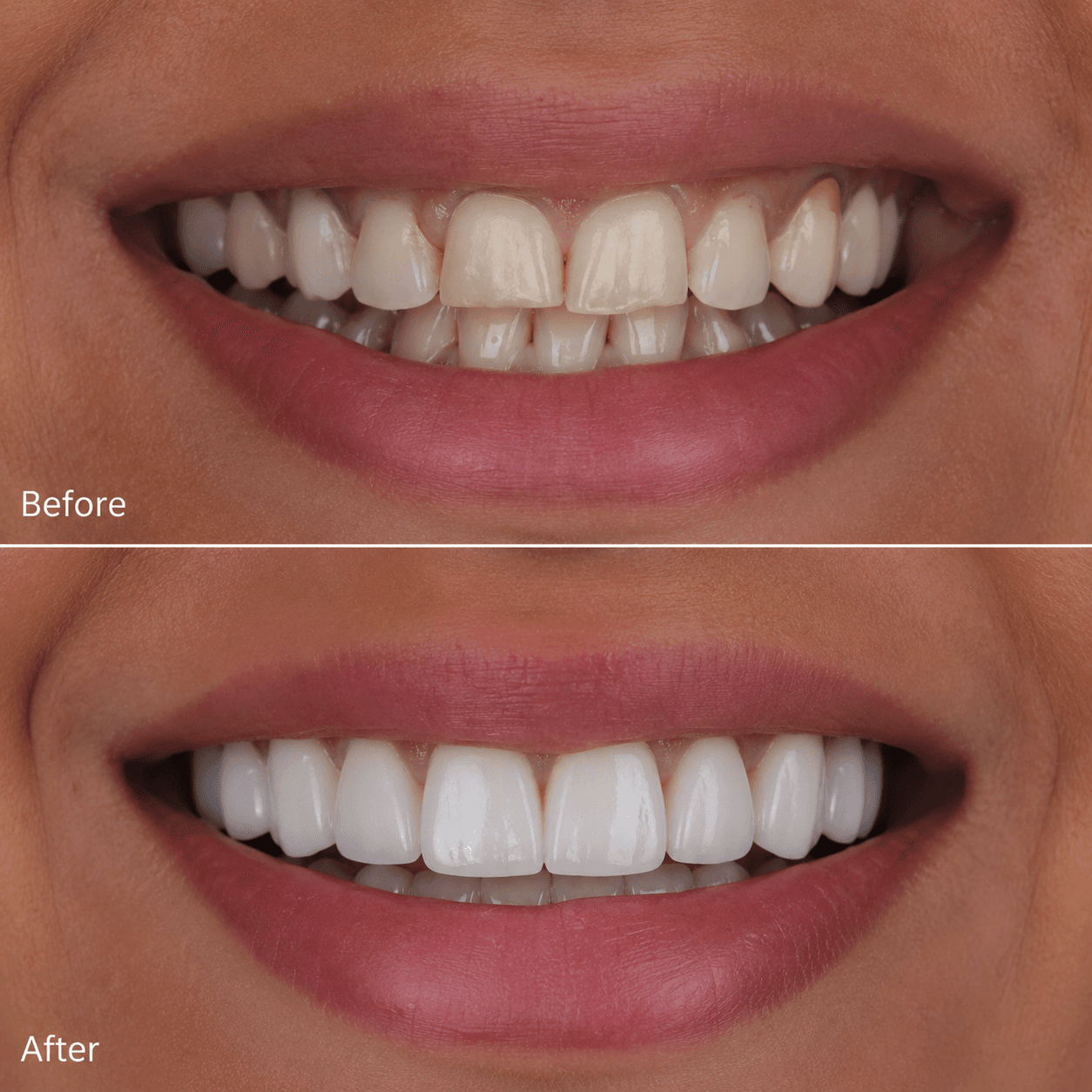 Doctor treating patient smiling